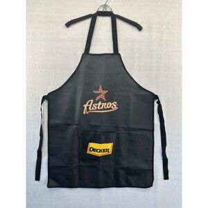Houston Astros Shop Apron Adult Sz Y2K Black MLB Baseball Decker Heavy DutyGrill